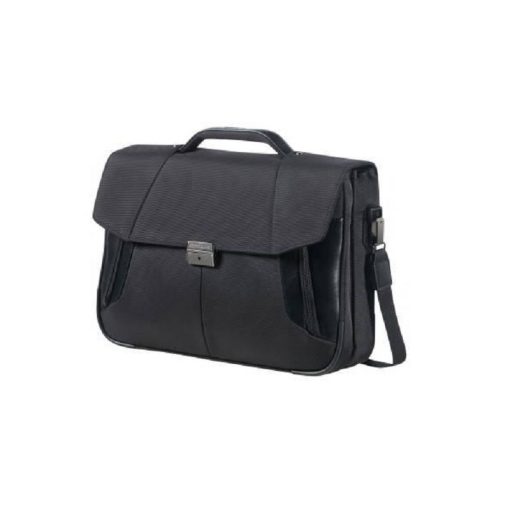 Samsonite - XBR Briefcase 2 Gussets 15.6"  Fekete