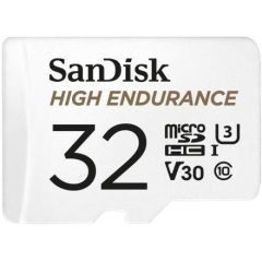   SANDISK MICRO SDHC KÁRTYA HIGH ENDURANCE 32GB,100 MB/S,C10,U3,V30