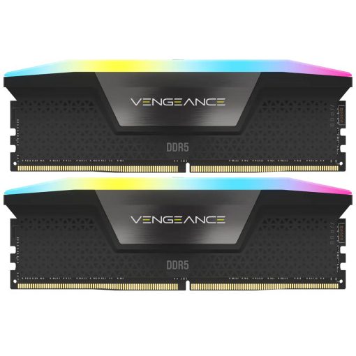 CORSAIR DDR5 6000MHz 32GB (2x16GB) AMD EXPO VENGEANCE RGB RAM, szürke