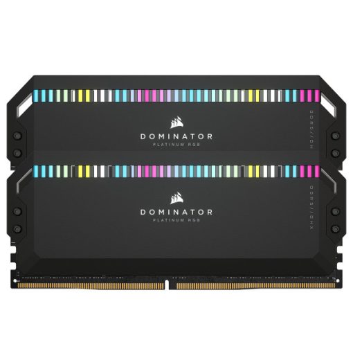 CORSAIR DOMINATOR PLATINUM RGB Fekete DDR5, 5200Mhz 32GB (2x16GB) memória