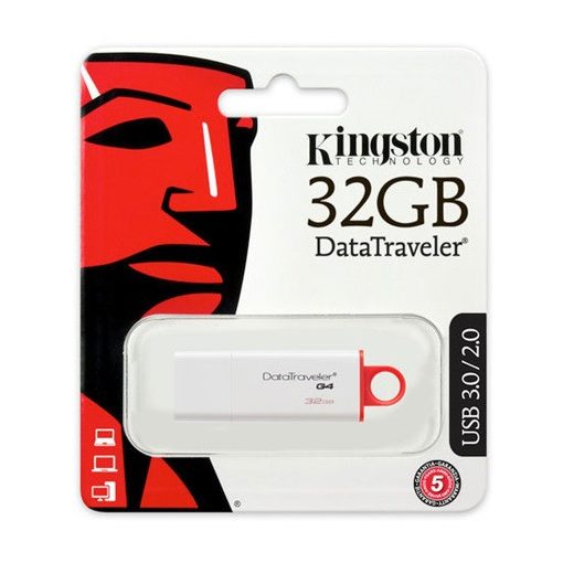 Kingston 32GB USB3.0 Piros-Fehér (DTIG4/32GB) Flash Drive