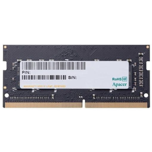Apacer 4GB DDR4 SODIMM 2400Mhz/CL17/(512x8)  Notebook memória