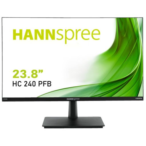 HannSpree HC240PFB FullHD monitor Built-In Stereo Speakers HDMI/VGA/DP