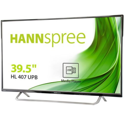 HannSpree HL407UPB 40" Black monitor 1920 x 1080 Full HD 60Hz 8.5ms + HDMI cable