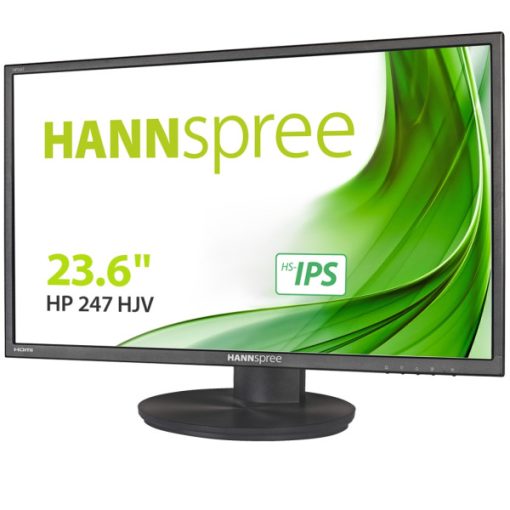 HannSpree HP247HJV 23.6" Black monitor 1920 x 1080 Full HD 60Hz 8ms 4 in 1 stand