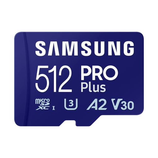 Samsung Pro Plus 512GB microSD (MB-MD512SB/WW) memóriakártya kártyaolvasóval