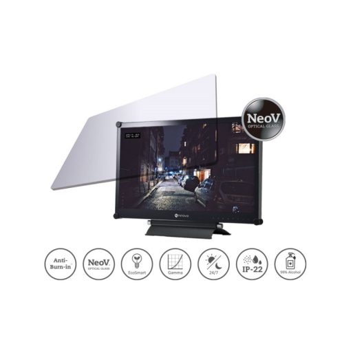 AG Neovo RX-22G Security monitor, 21.5" LED TN,Black, FullHD, VGA, HDMI,DVI,DP,B