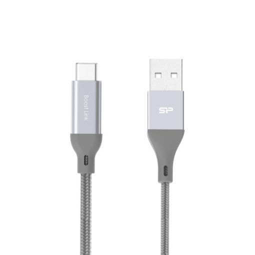 Silicon Power Boost Link LK30AC USB A -> Type C 1m, Szürke - SP1M0ASYLK30AC1G