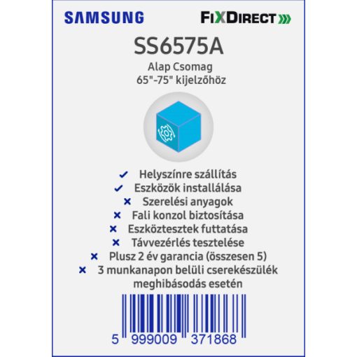 Samsung 65-75" Telepítési Alapcsomag